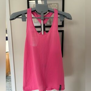Pink Under Armour Women's Racerback Tank Top, Size M